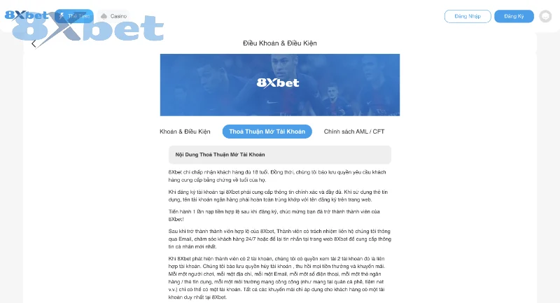 Tại sao nên đăng ký 8Xbet?